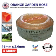 ORANGE GARDEN HOSE WATER GARDEN HOSE PAIP AIR PAIP GETAH PAIP 5m