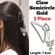 AIDA Premium Elegant Pearl-Embellished Banana Hair Clip Non-Slip Hair Accessory Klip Rambut Hiasan M