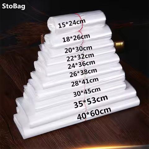500Gram/Pack Clear bags Plastic Shopping Bag 20x30cm Medium Thickness Reusable Grocery Bag With Hand
