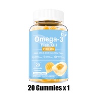Omilay Fish Oil น้ํามันปลา Omega3 EPA DHA น้ํามันปลา โอเมก้า3 Omega 3 Fish Oil Gummy Lemon Flavor 60