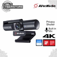 AVerMedia 4K Ultra HD Live Streamer Cam PW513 | With built-in Dual Microphones and Privacy Shutter