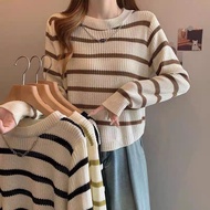 Dayoni Korean Women's Knitted Long Length Long Sleeve Outerwear Sweater