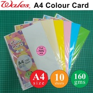 Wales A4 Colour Card 160gsm / A4 Manila Card / A4 Manila Colour Card
