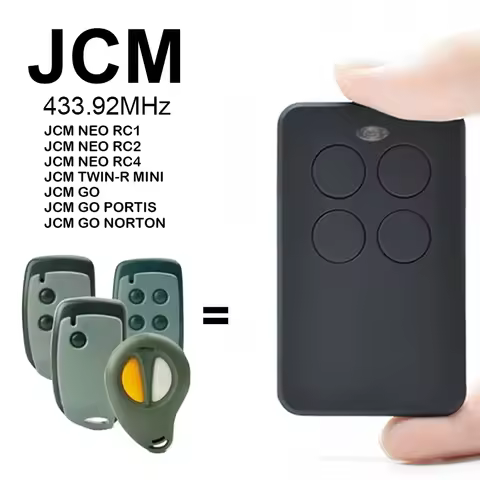 Garage Remote Contorl Clone for JCM NEO RC1 RC2 RC4 JCM TWIN-R MINI JCM GO 433.92mhz