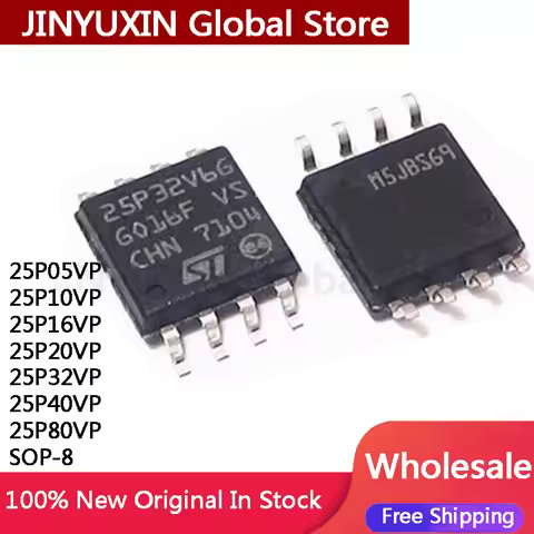 5Pcs 25P05VP 25P10VP 25P16VP 25P20VP 25P32VP 25P40VP 25P80VP M25P40VP 25P05 P10 P16 P20 P80VP-VMN6TP