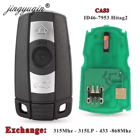 jingyuqin Exchangeable 315LP 315 433 868MHz ID46 7953 Remote Smart Key for BMW CAS3 System E92/93 E6
