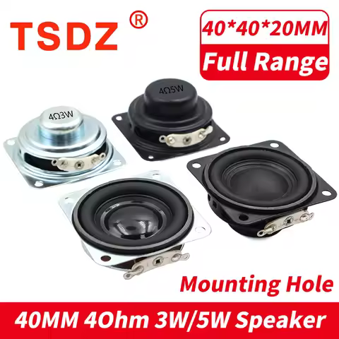1PCS 1.5 Inch 4040 Internal Magnetic Speaker 4 Ohm 3W 5W Bass Multimedia 40MM 4Ohm 3 5 Watt Small Lo