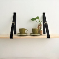 皮帶牆上置物架 // 隔板置物架 // 牆面裝飾 // DIY 床頭墊皮帶