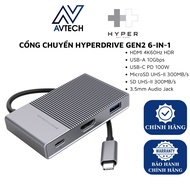 HyperDrive Gen2 6-In-1 Port For Mac/Ipad Pro 2018-2020/Pc&Amp;Devices (Hd-G206) - Genuine Product