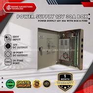 PSU Power Supply CCTV Box 12V 30A - CCTV PSU box - Warranty