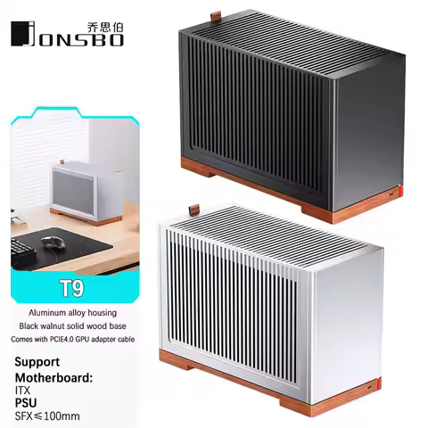 JONSBO T9 MINI ITX Desktop Case supports ITX motherboards/full aluminum alloy Chassis Comes with PCI