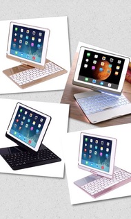 (包郵) iPad 2020 / iPad 2019 10.2” / iPad Air 3 10.5” / iPad Pro 2017 機套 機殼 連 keyboard ,可旋轉, smart case (不包IPad 本機 / Case only) [k10.2RR] [k10.5RR]