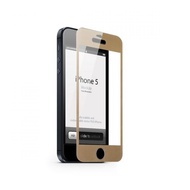 Apple Iphone 5 5S 5C Premium Gold Tempered Glass Screen Protector