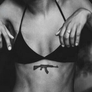 Basic Tattoo Lasts 5-7 Days Temporary Tattoo AK47 gun Tattoo shotgun gun Tattoo Large Tattoo Tattoo 