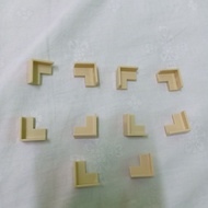 Lego panel 2x2x1 corner Tan color