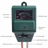 Soil Meter 3 in 1 Tester Alat Ukur PH Tanah 3in1 pH Moisture Light