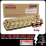 ♝ YAMAHA Oring Gold Chain 415 HO  428 HO O-Ring Rantai Emas (132L) YAMAHA HONDA MODENAS Y15 Y16 RSX RS150 LC135 RFS150♠
