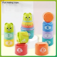 baby toys stacking cups toys Rainbow Cups 0-3 Years Old educational toys for baby
