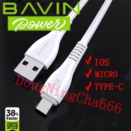 BAVIN Charger Original Fast Charger Micro USB/Type-C Cable/Lighting Data Line for Android/Iphone