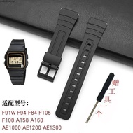 4734 People Praise Applicable Casio Small Square Black Silicone Strap F91W/F105/108/A158/168/AE1 200