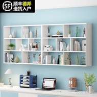 Wall-Mounted Storage Shelf Integrated Hanging Cabinet Wall Shelf Wall-Mounted Bookshelf Solid Wood C