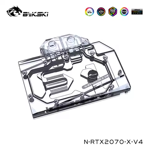 Bykski Water Block For NVIDIA RTX 2070 Founders Edition,Original Public RTX 2060 Super, Full Cover G