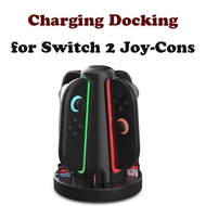 Fast USB-C Charging Station for Up to 4 Magnetic Switch 2 Joy-Cons, Joy-Con 2 Charging Dock (4-Port 