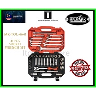 【Ready Stock in Malaysia】Mr.Mark 41PCS 1/2" Socket Wrench Set - MK-TOL-4641 - 100% Original - DIY to