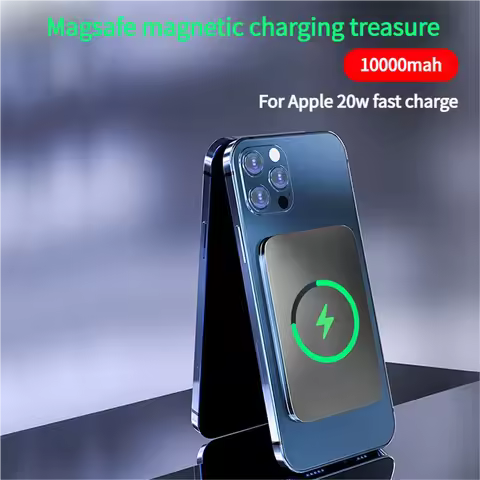 2025 Ultra-thin Travel Portable 10000mAh Power Bank Powerbank Suitable for Magsafe iPhone 17 16 15 1