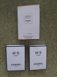 CHANEL N°5 L'EAU / COCO 2種味道香水  容量 ： 1.5ml