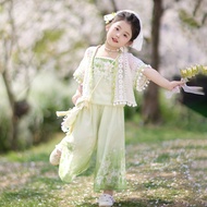 Hanfu Girls Summer Style Ancient Costume Children New Chinese Style Tang Costume Ancient Style Three