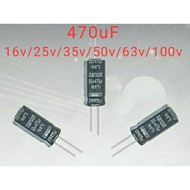 470uF(16v/25v/35v/50v/63v/100v) Electrolytic Capacitor