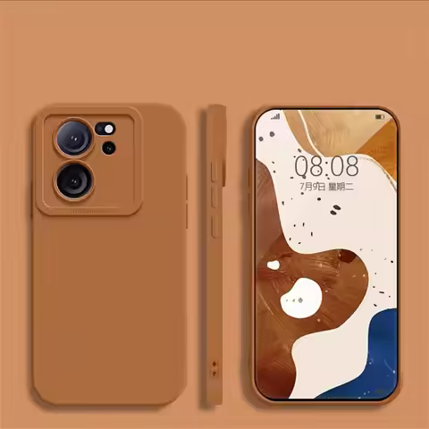 New For Xiaomi 13T Pro Case Xiaomi 13T Pro Cover Funda Original Liquid Silicone Camera Protector Sof