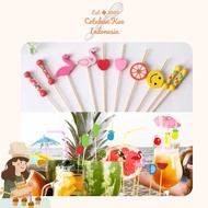 {CKI} ATOZ Bamboo Fruit Skewers Cocktail Skewers, Kaido Skewers, lunch skewers, cake skewers, desser