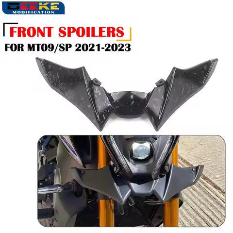 New For YAMAHA MT 09 MT-09 2021 2022 2023 Motorcycle mt 09 MT09 SP Naked Front Spoiler Winglet Aerod