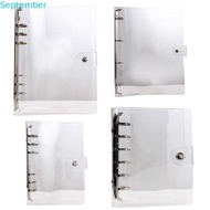 SEPTEMBER Notebook Agenda Office Supplies Transparent Plastic Folder Planner