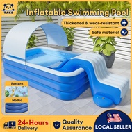 TAKE Kolam Mandi Budak Family Inflatable Swimming Pool Kids with slide Baby Pool Kolam Mandi Besar k
