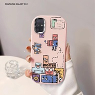 Softcase For Samsung Galaxy A71 A51 A31 A21S A11 M11 Game Tetris Back Cover Case Soft Original Liqui