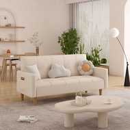 👍Sofa 1/2/3 Seater Dustproof Fabric Sofa Chair Living Room Nordic Furniture Solid Wood kerusi Sofa/Sofa bed/foldable