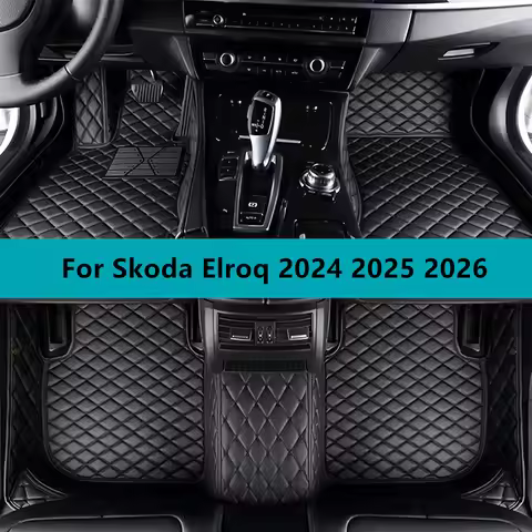 Custom Car Floor Mats For Skoda Elroq 2024 2025 2026 All Weather Waterproof Car Floor Mats Interior 