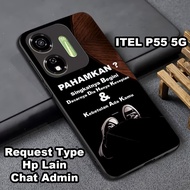 Glossy glitter Softcase for ITEL P55 5G Aesthetic motif Itel p55 5g case/ can also be used for all s