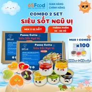 Combo 2 Sets of Super Sauce Panna Cotta Ingredients mixed with 5 finished flavors 50-60 jars [SUPER 