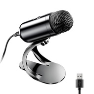 LIANGSTAR USB Computer Microphone, Podcast Mic Desktop with Mute Button for Recording Streaming, Omn