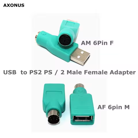 USB Female to PS2 PS / 2 Male Adapter Converter Keyboard Mouse and Mouse Adapter USB A type Male to 