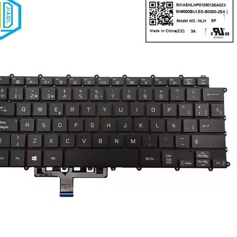 New Laptop Backlit Spain Spanish Keyboard For LG 14Z90P 14Z90P-G 14Z90P-K Replacement Keyboards Back