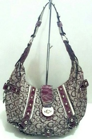 Unik Tas Second Branded Original - BBOS 6 - Guess Hobo Purple Limited