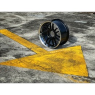 New 4x4 OFFROAD Sport Rim RAYS RE30 Wheels 18x9.5J 6x139.7 ET25 Black Lip Polished - READY STOCK