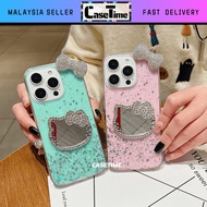 VIVO V7 Plus V21 V23 V25 V25e V27 V27e T1x 4G 5G S1 kitty mirror ribbon glitter case casing cover 手机