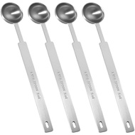 4pcs 5ml (5 Cc |   1/6 Oz) Teaspoon Stainless Steel Tablespoon Measuring Spoon, Tsp Measuring Spoon,