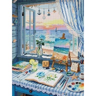 ForeverYoung Serenity & Beauty Summer Diamond Painting 45x60cm Square Drill 3AB+2FD Velvet Canvas Lo